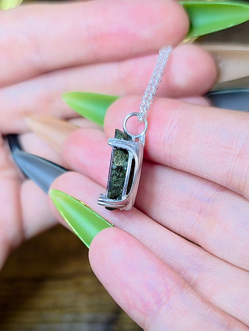 Black Geode Pendant B