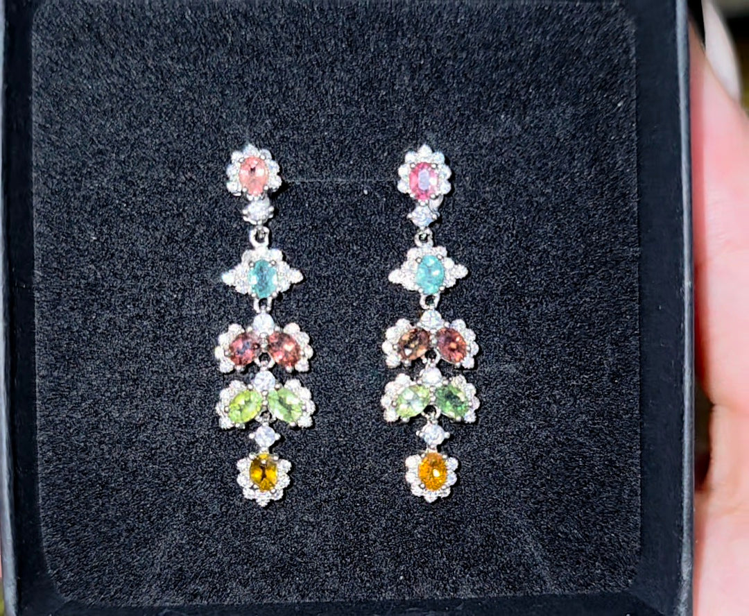Multicolor Tourmaline Earrings
