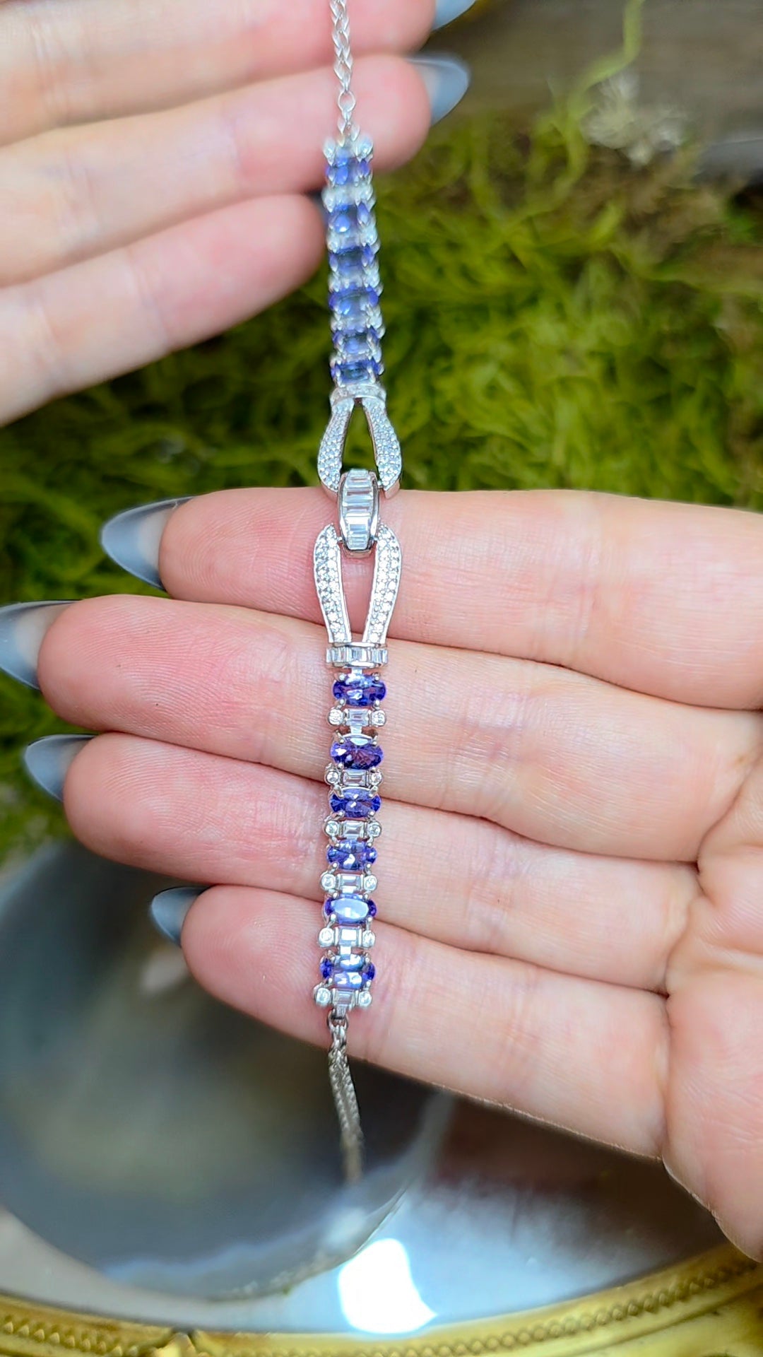 Tanzanite Sterling Silver Bracelet