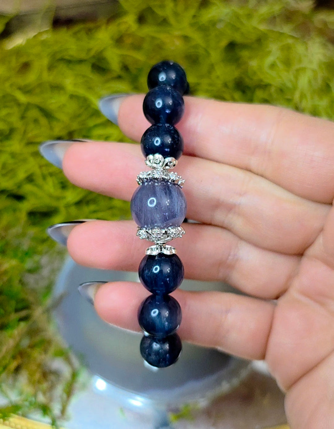 10mm Blue Fluorite Stretch Bracelet