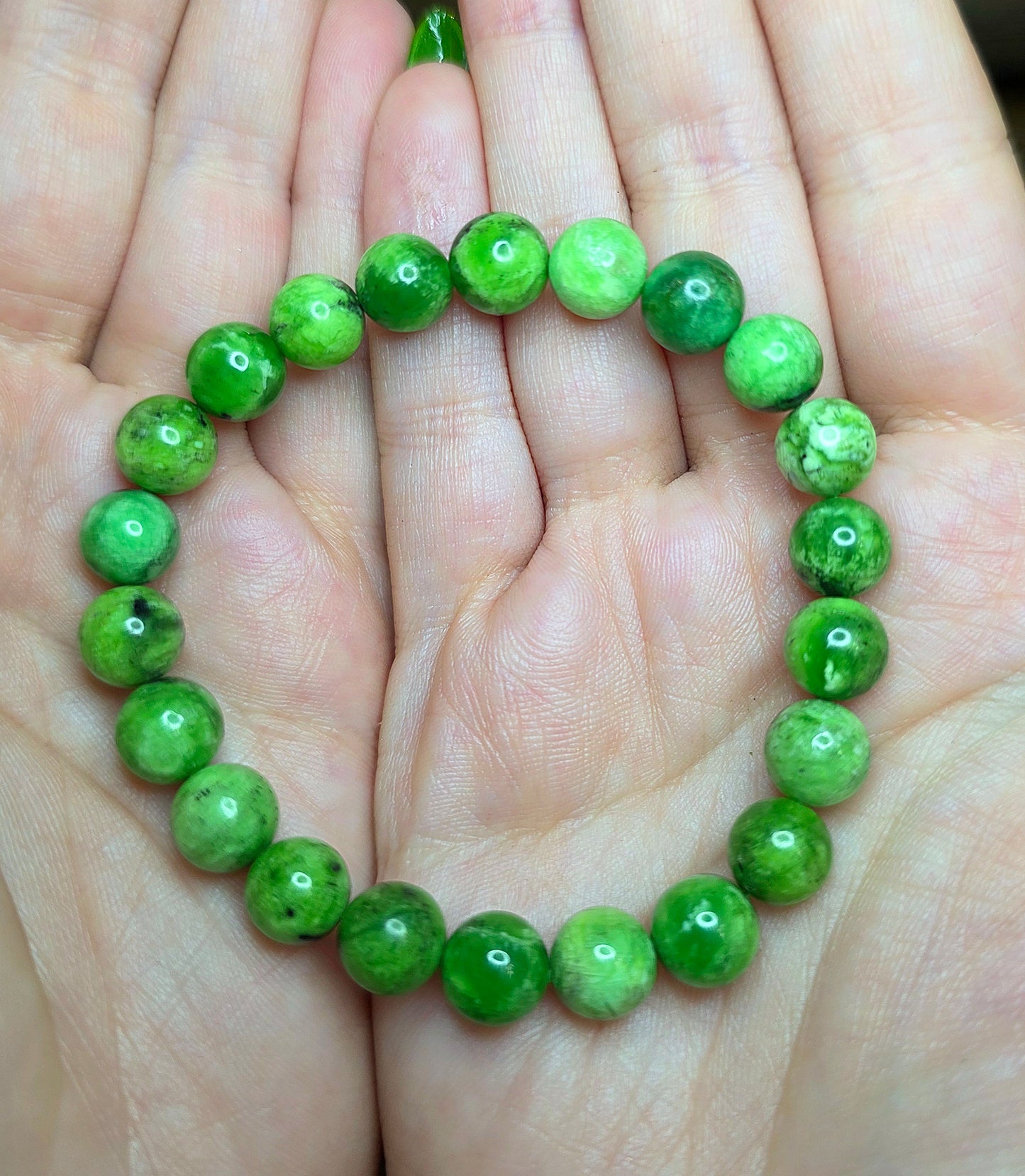 8mm Variscite Stretch Bracelet