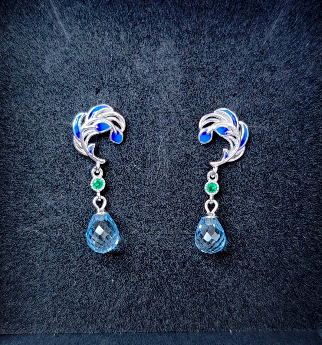 Aquamarine Drop Earrings