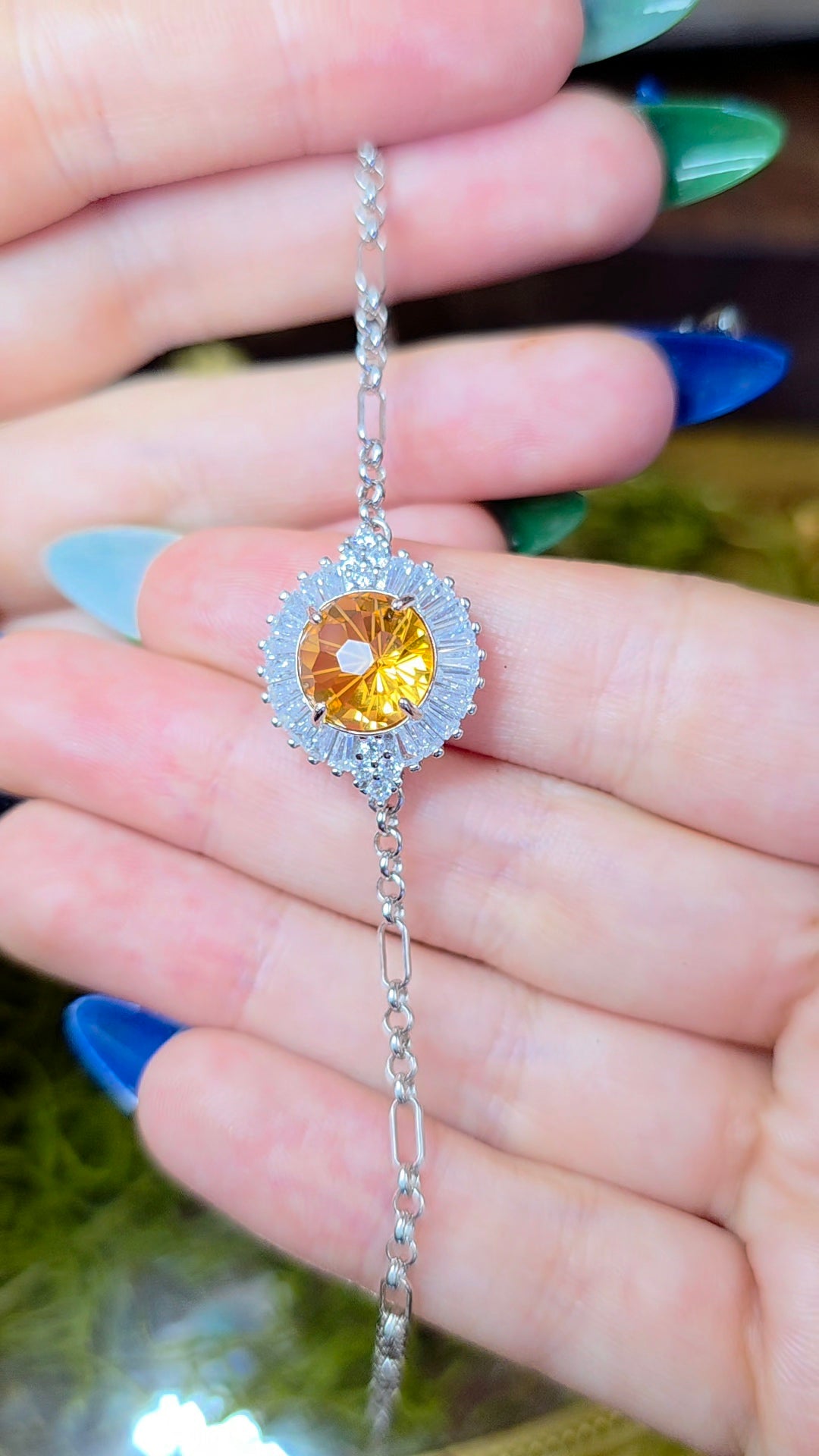 Citrine Sterling Silver Bracelet