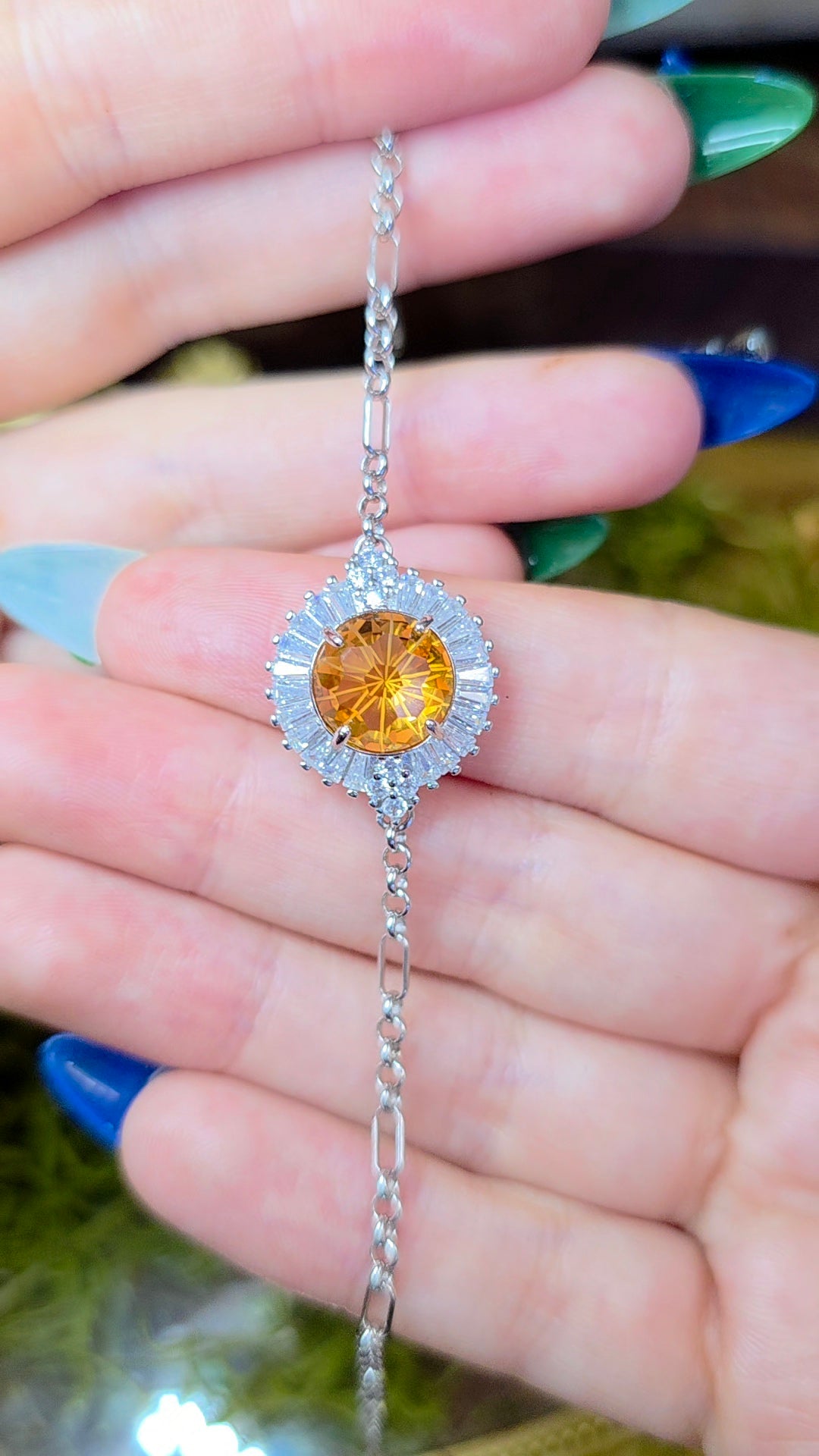 Citrine Sterling Silver Bracelet