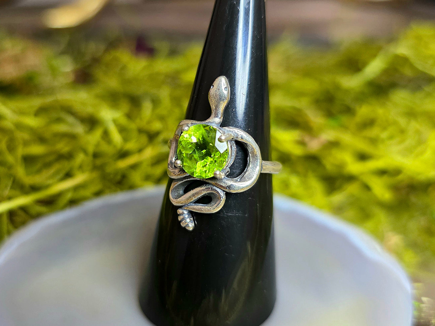 Peridot Rattlesnake Ring