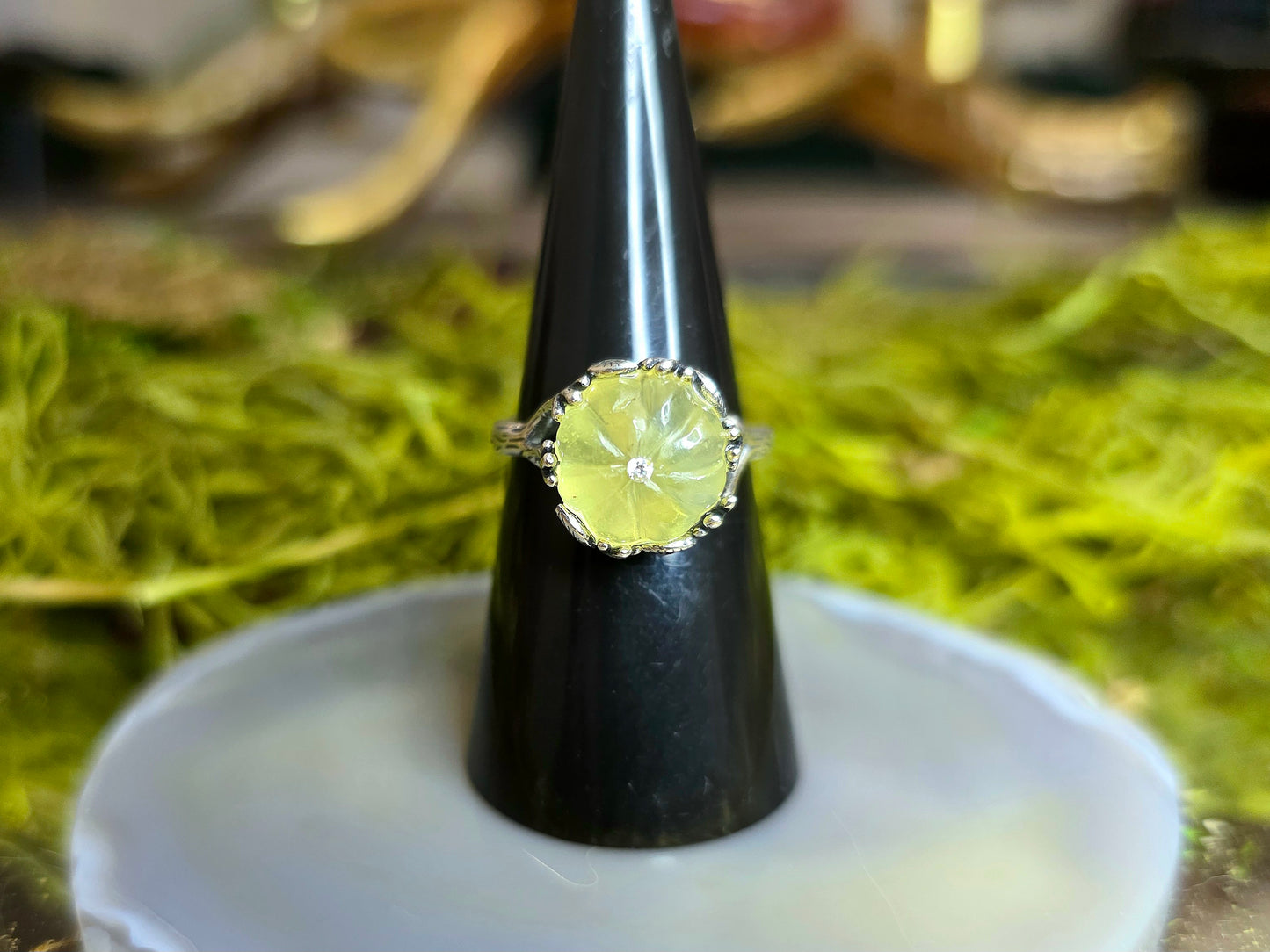 Prehnite Pumpkin Ring B