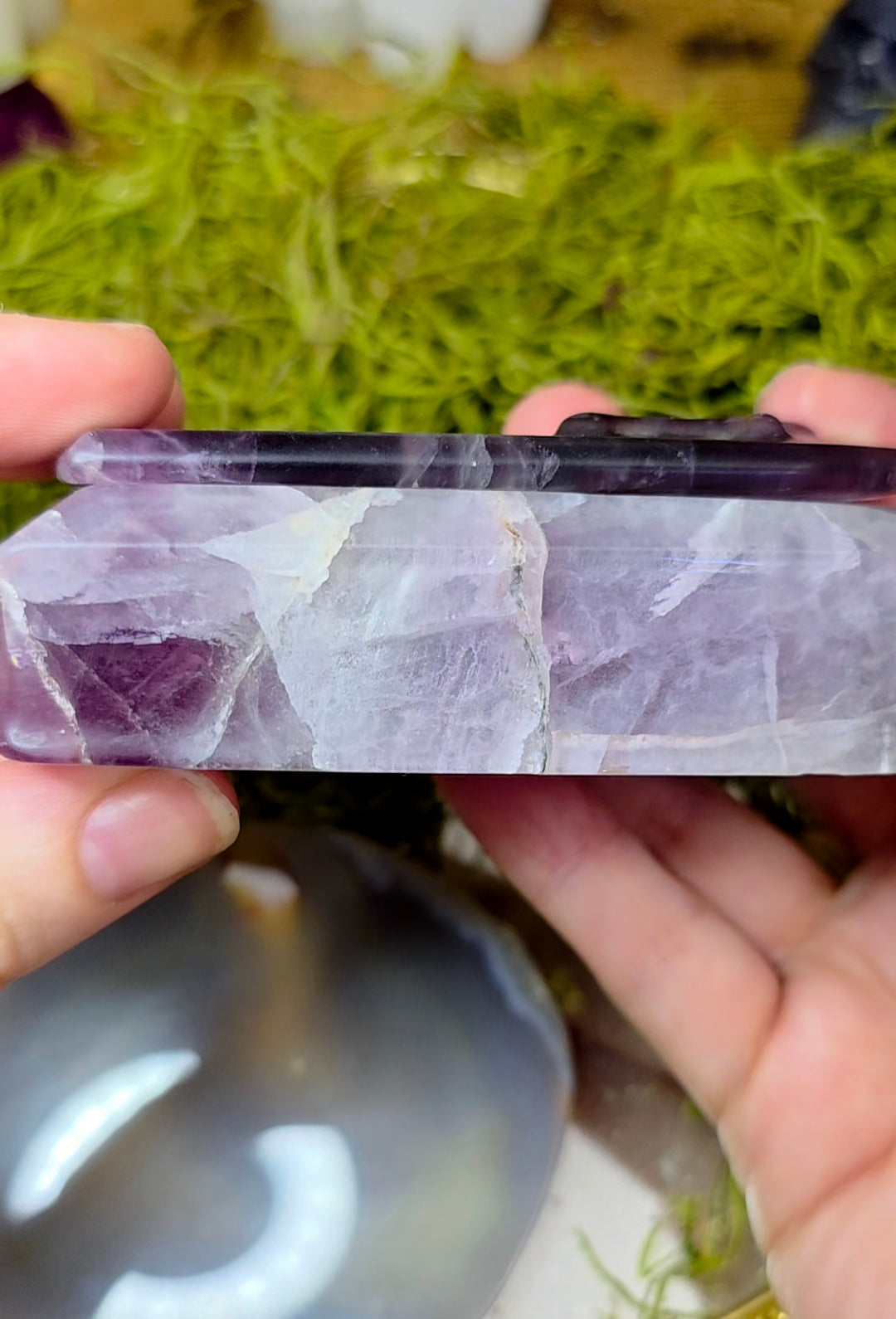 Banded Purple Fluorite Coffin
