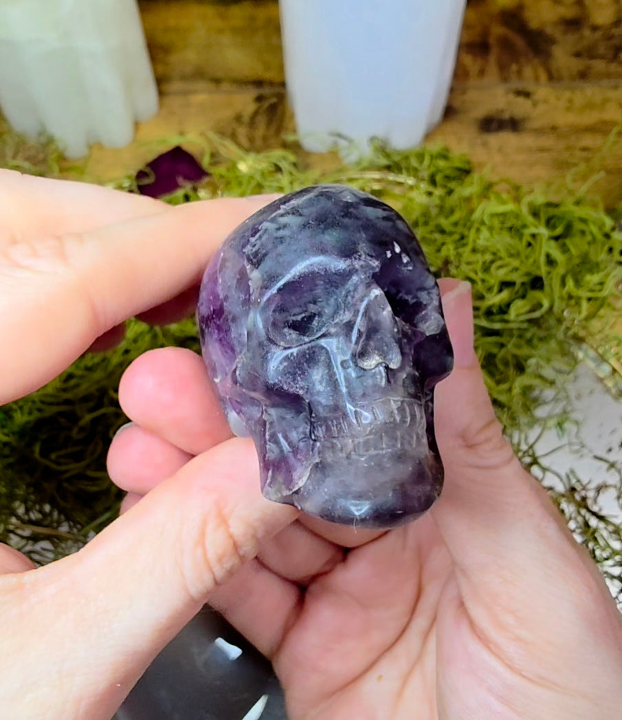 Root Fluorite Skull A