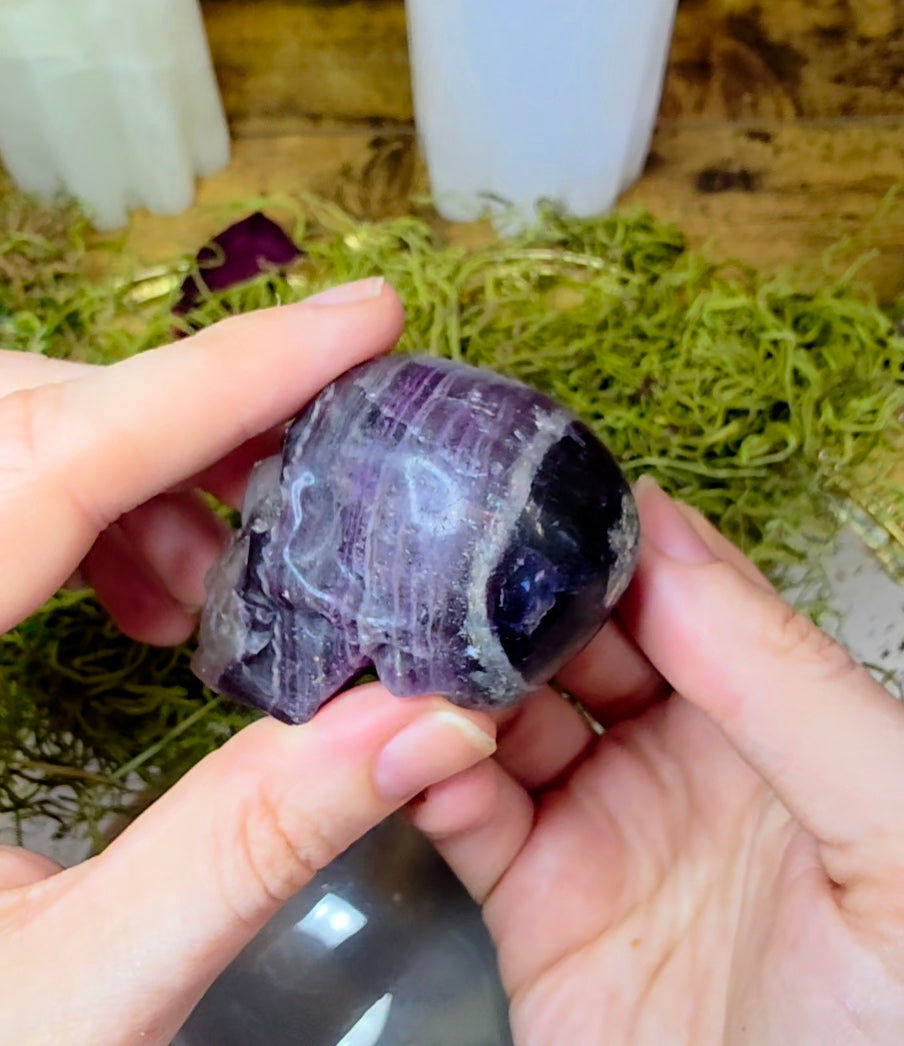 Root Fluorite Skull A