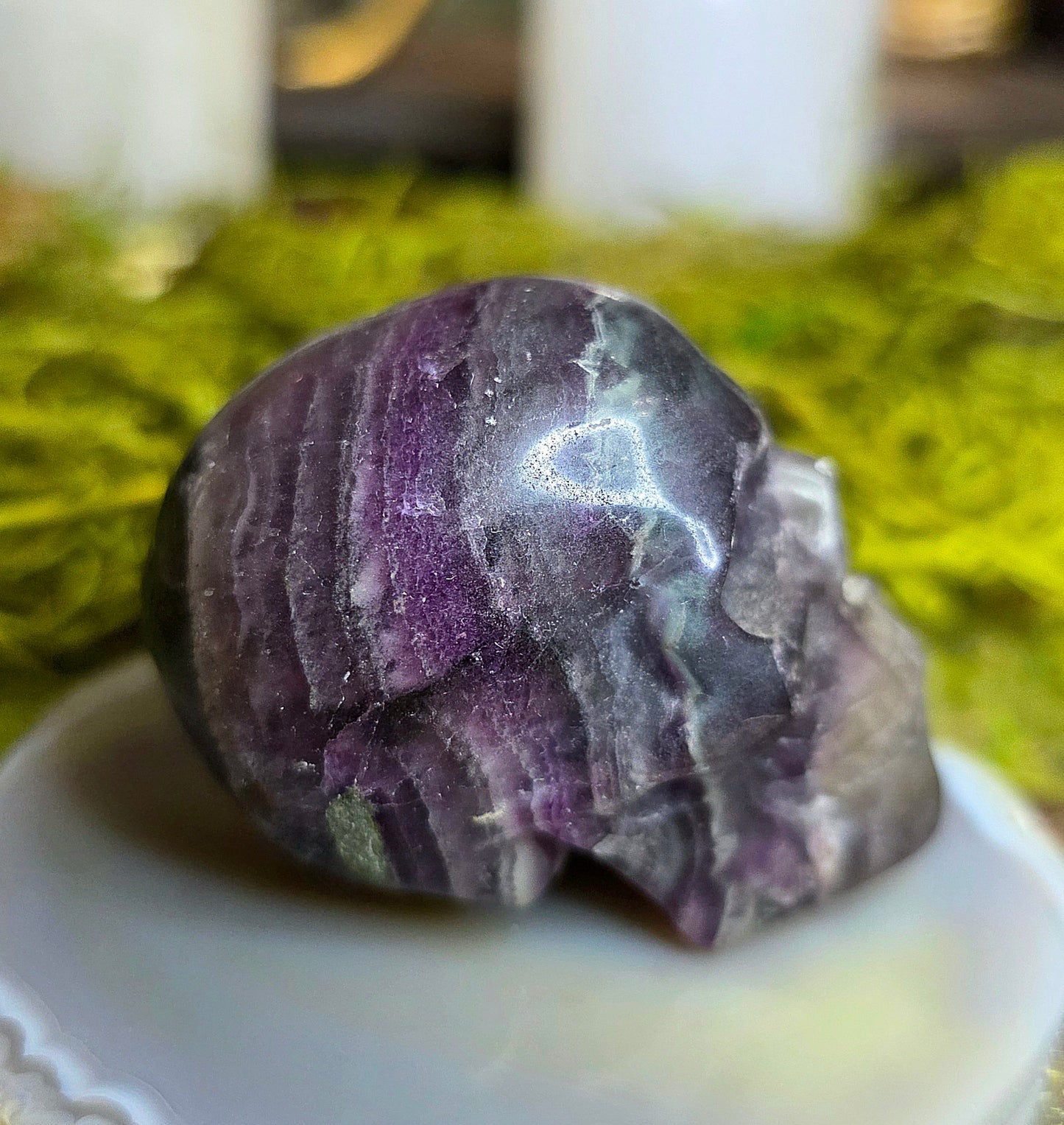 Root Fluorite Skull A