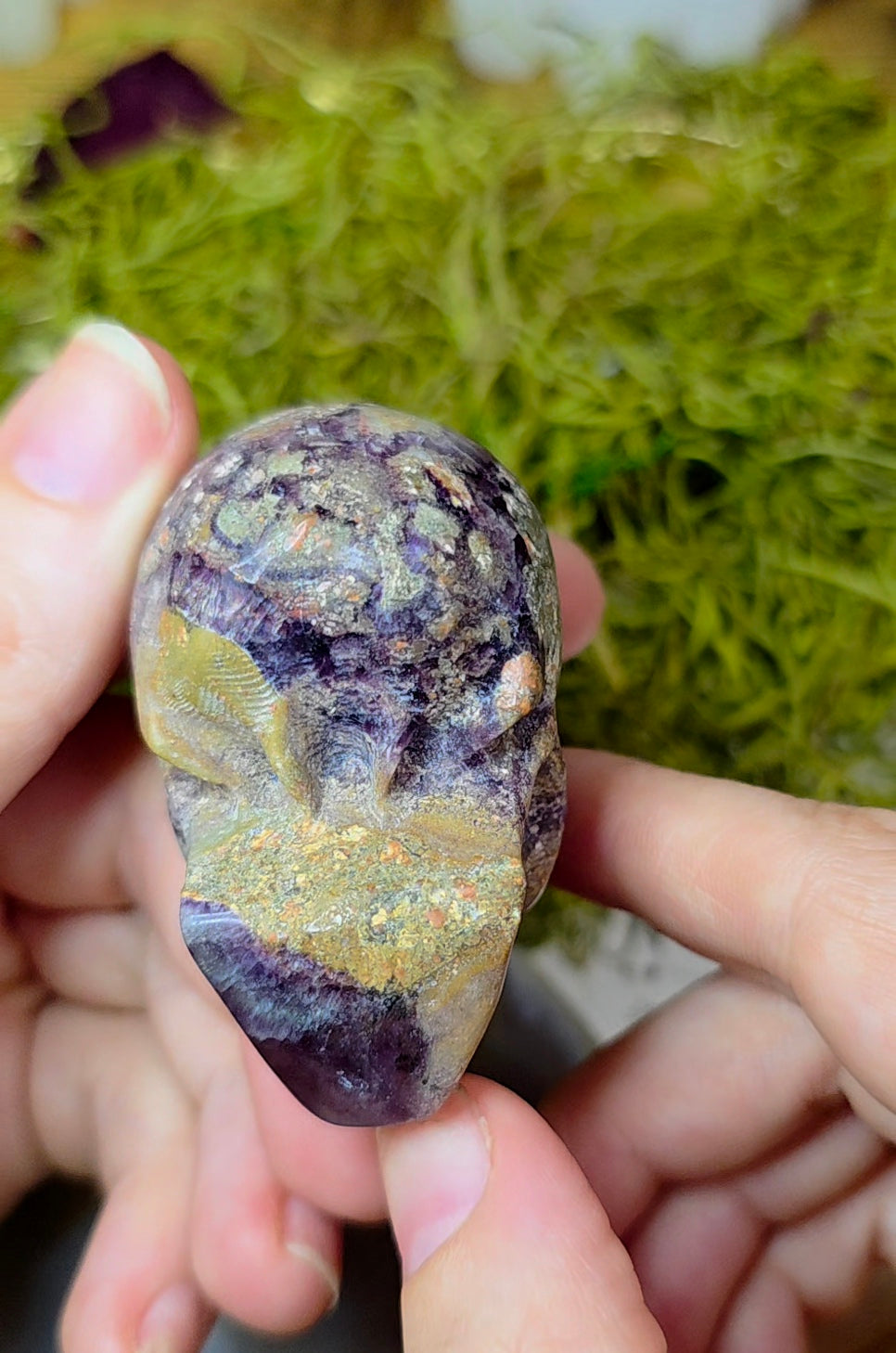 Root Fluorite Skull C