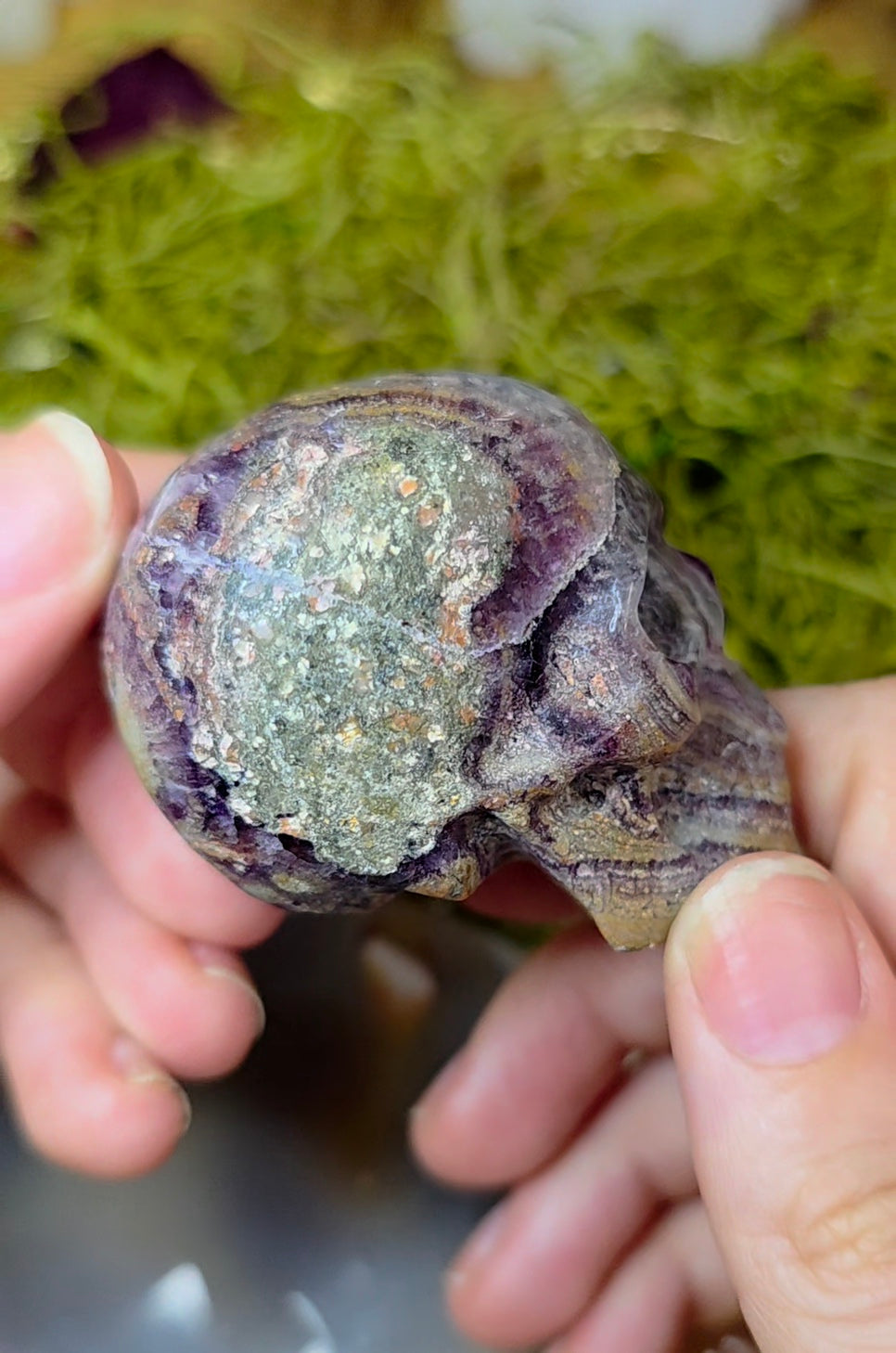 Root Fluorite Skull C