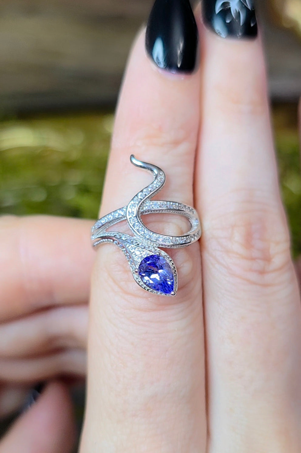 Tanzanite Snake Ring C