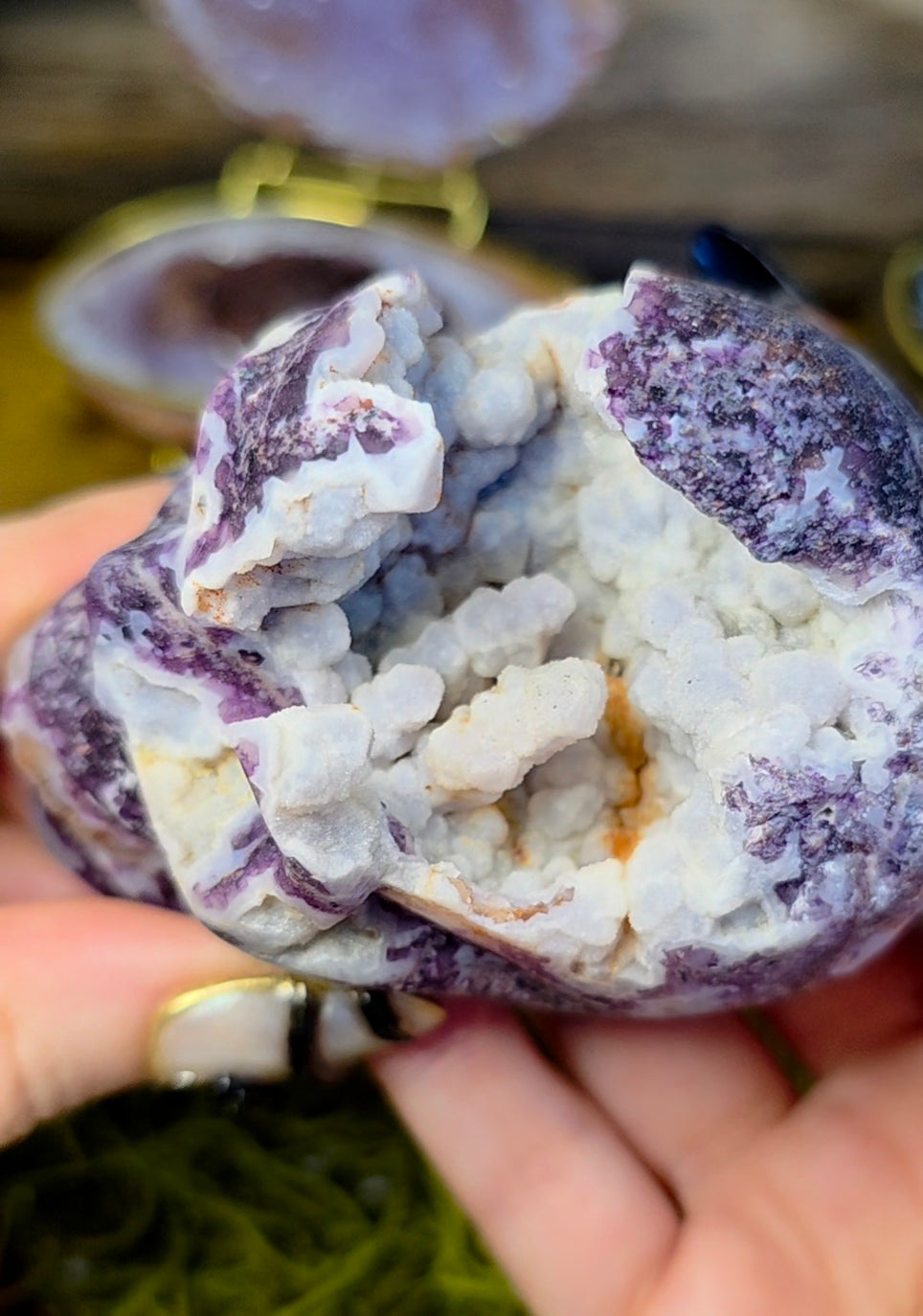 Agate and Quartz Skull B