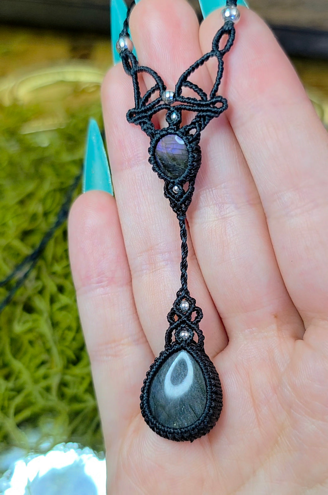 Double Labradorite Wrap Necklace