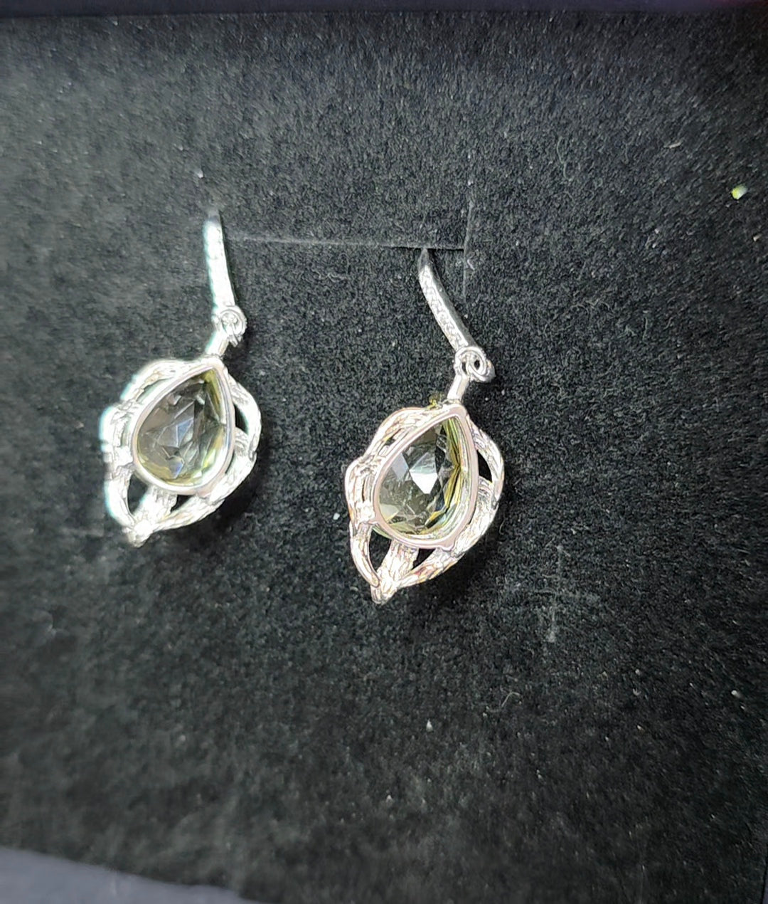 Green Quartz Earrings