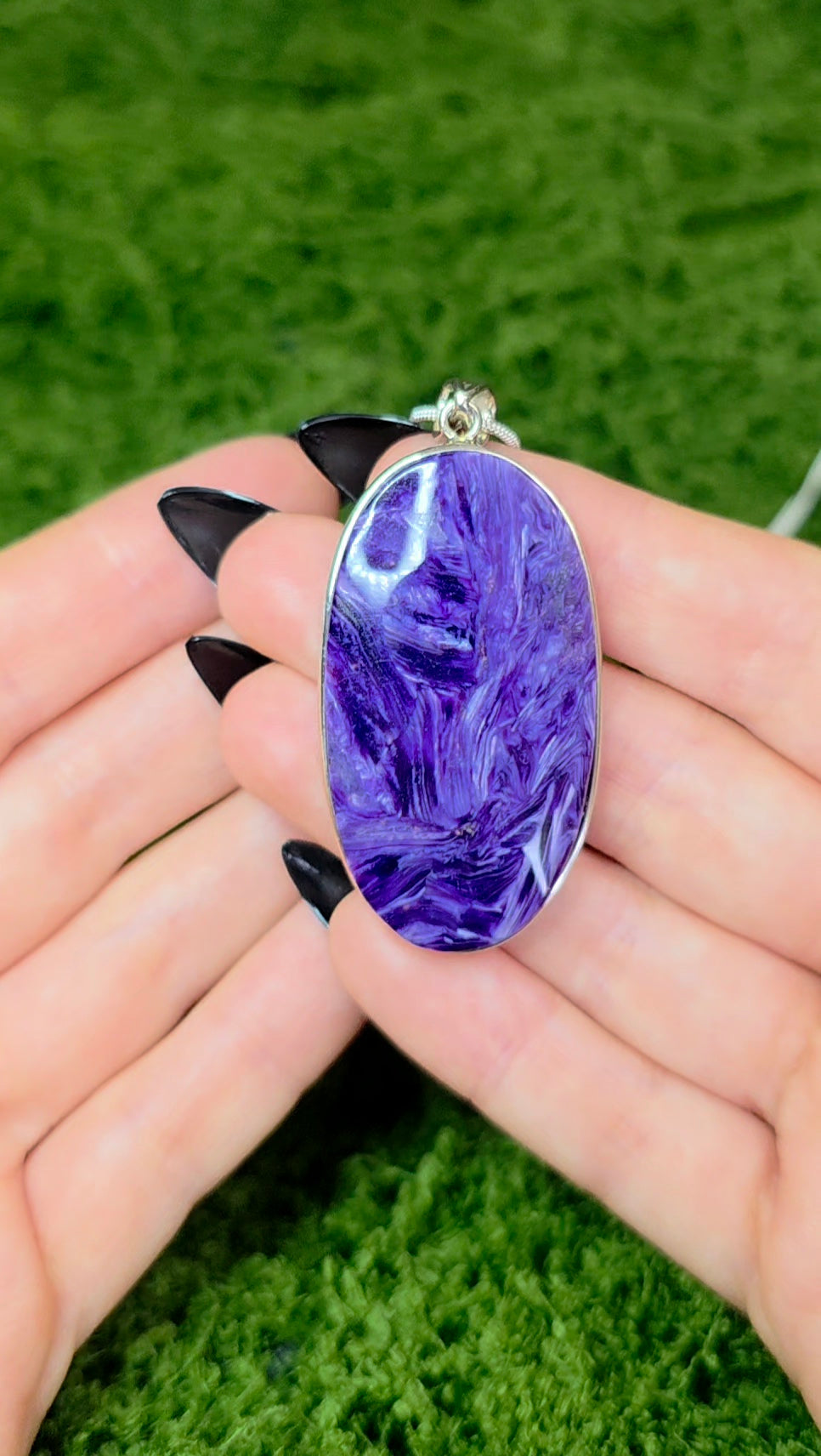 Large Charoite Pendant