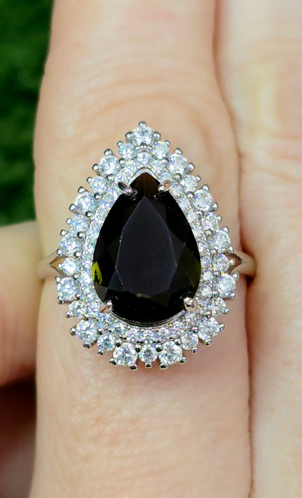 Green Tourmaline Cocktail Ring