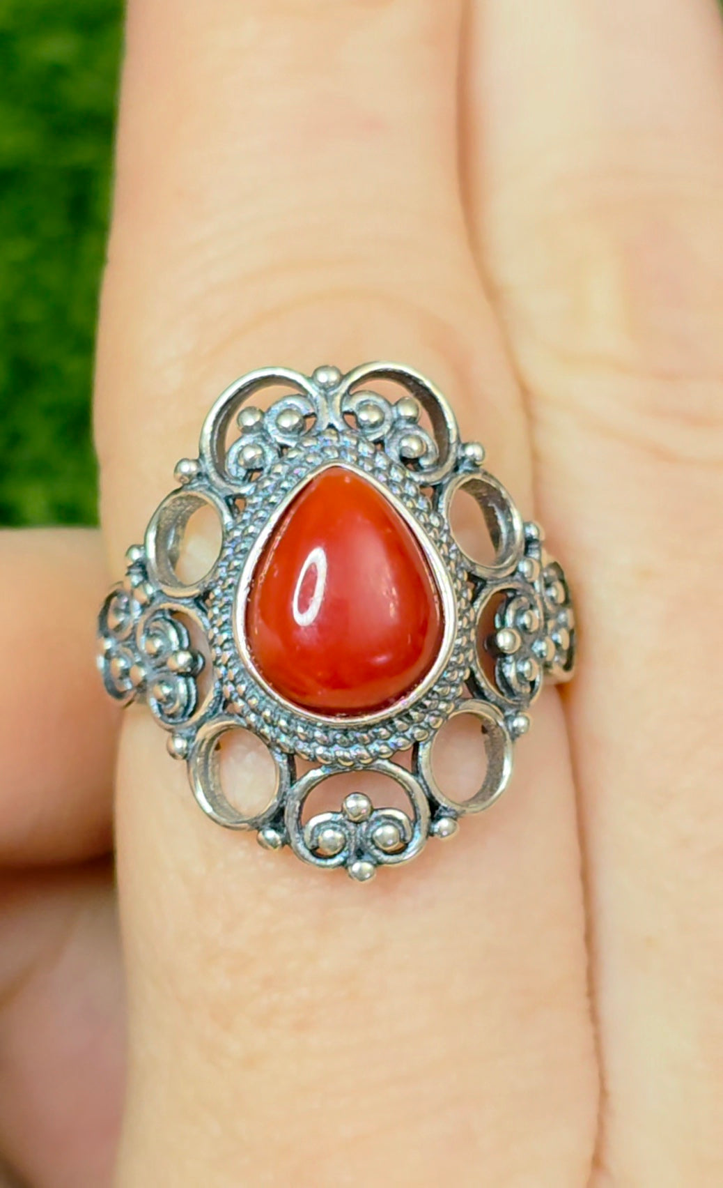 Red Coral Ring