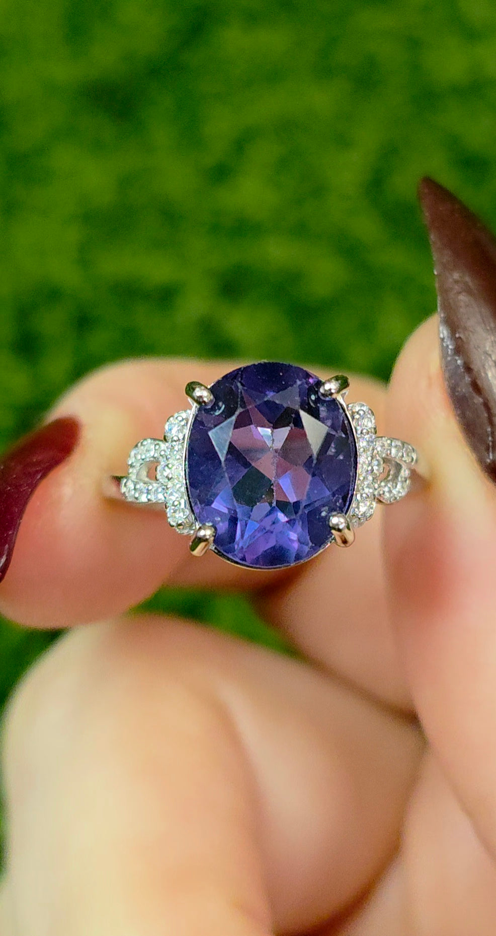 Deep Blue Fluorite Ring B
