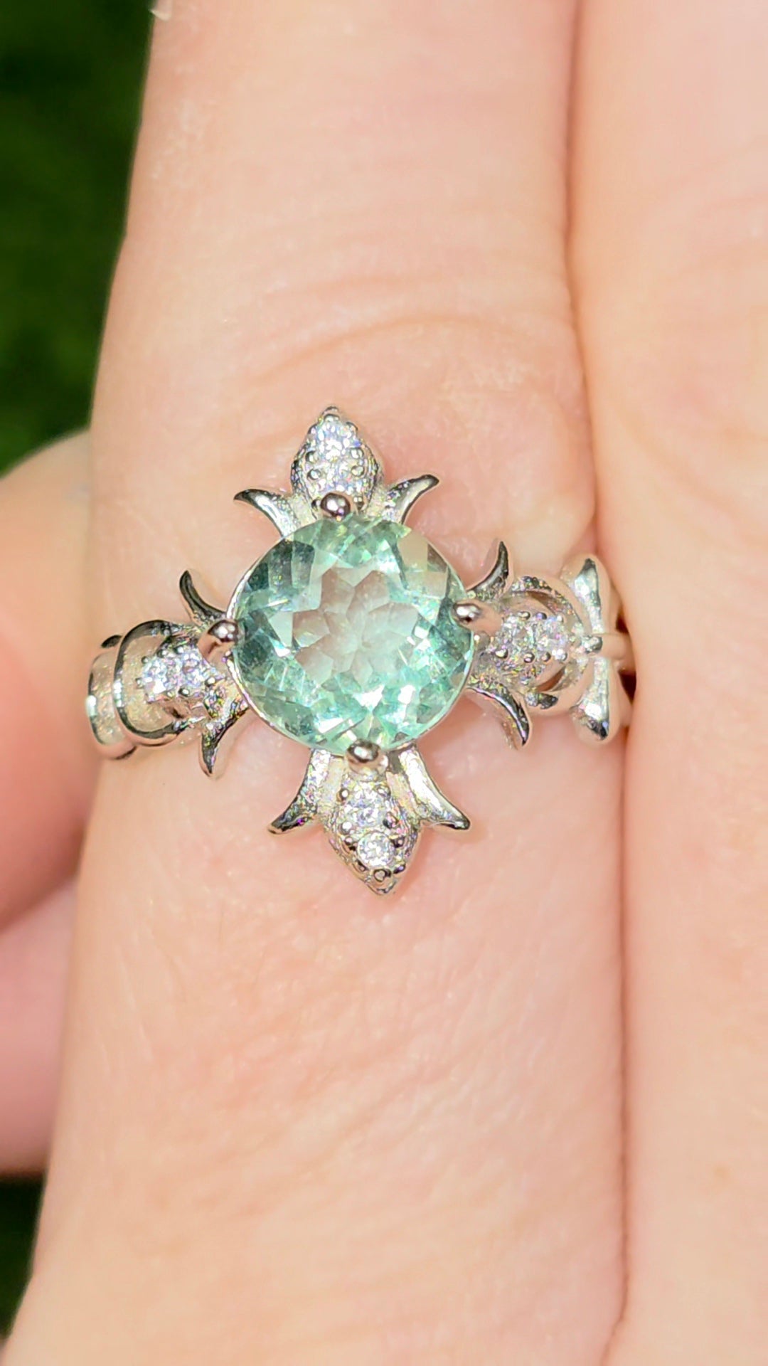 Green Fluorite Ring