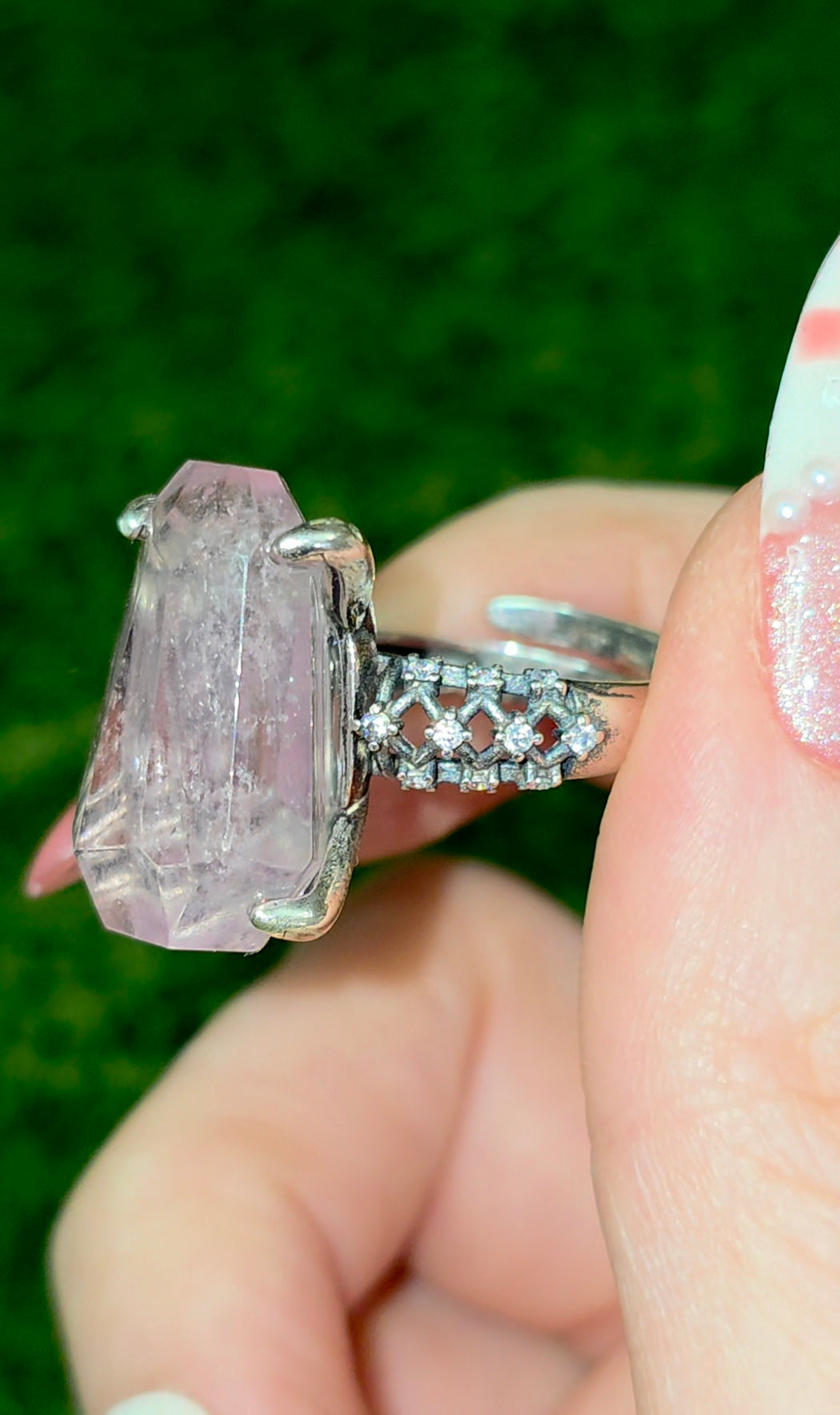 Pink Morganite Fantasy Ring B
