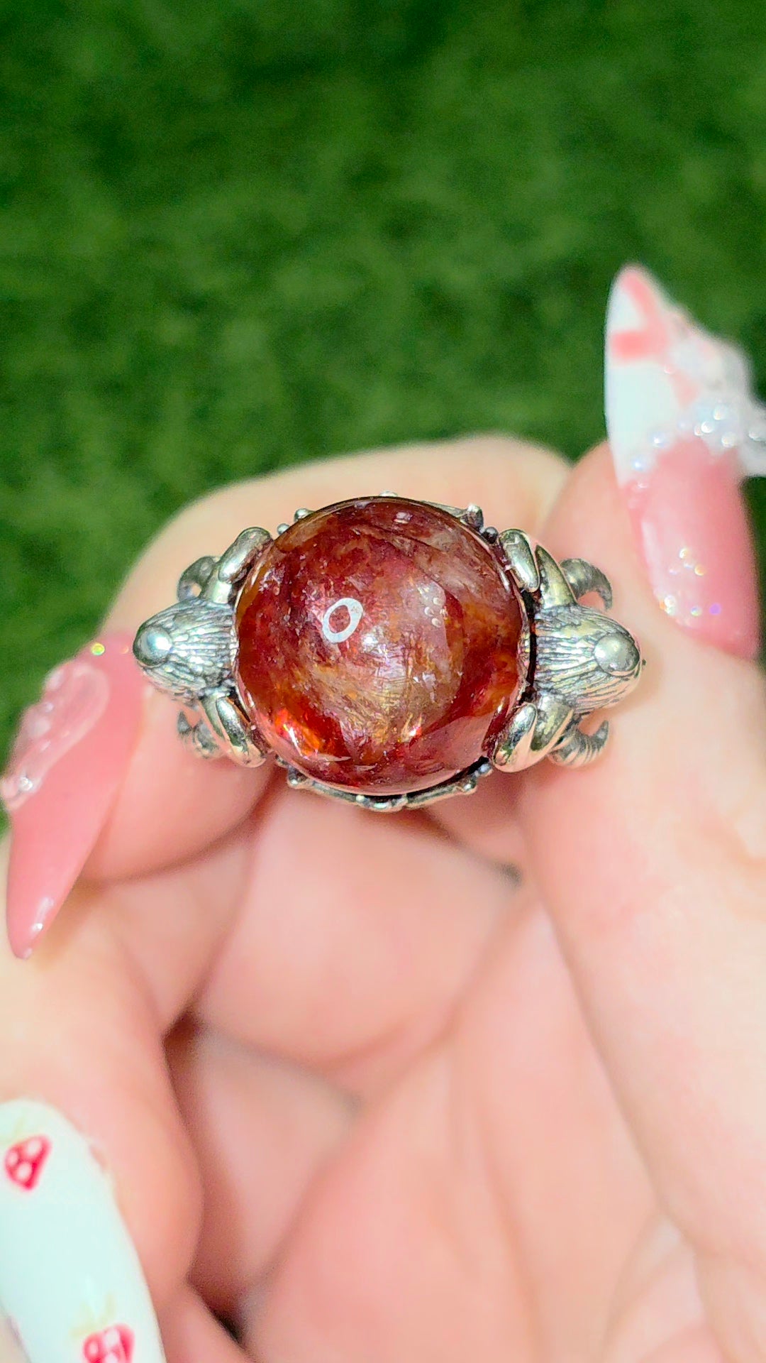 Lilith's Fire Quartz Ring