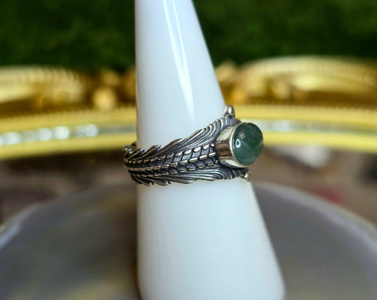 Blue Water Jadeite Wrap Ring
