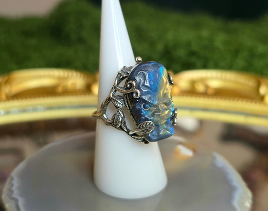 Labradorite Pixiu Ring