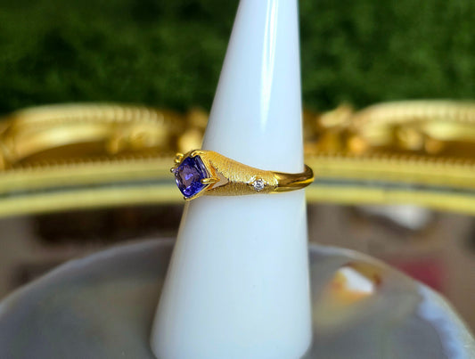 Tanzanite Golden Ring C