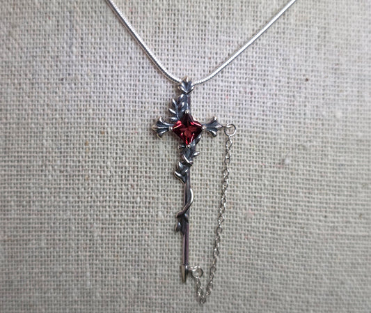 Garnet Sword Pendant
