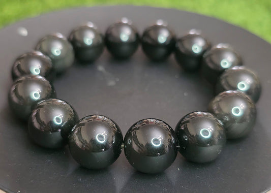 14mm Rainbow ObsidianStretch Bracelet