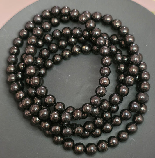 6mm Shungite Stretch Bracelet