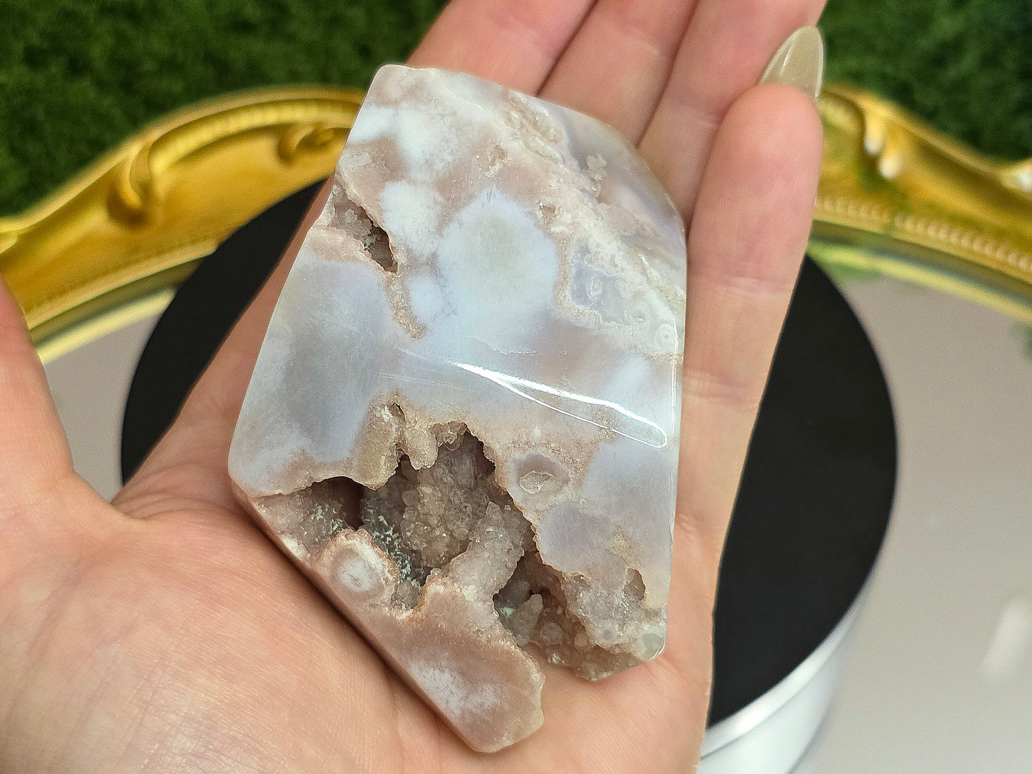 Druzy Flower Agate Freeform