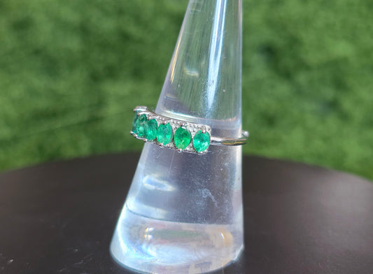 Emerald Band Ring
