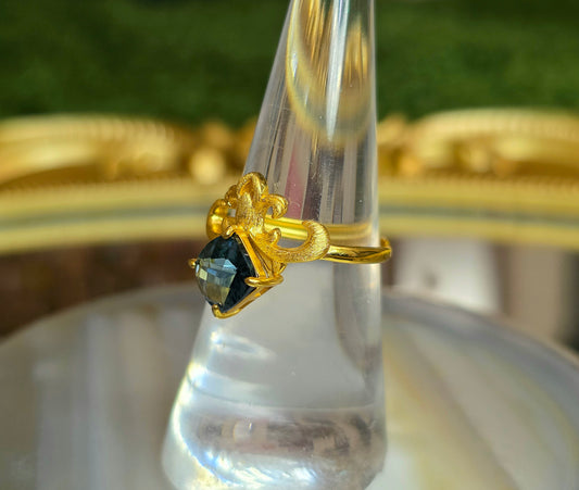 Swiss Blue Topaz Ring