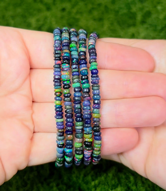 Black Opal Stretch Bracelet