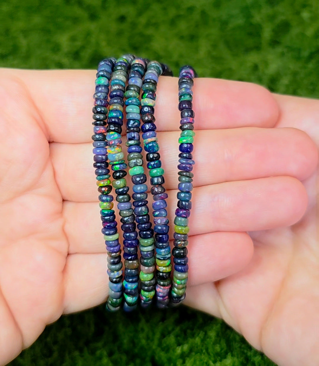 Black Opal Stretch Bracelet