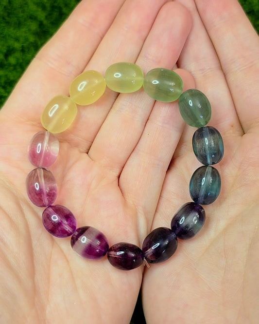 Candy Fluorite Stretch Bracelet
