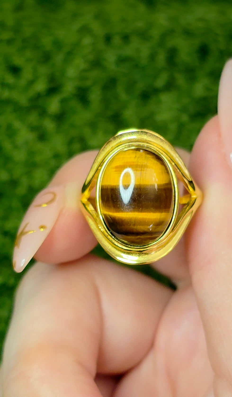 Golden Tigers Eye Ring