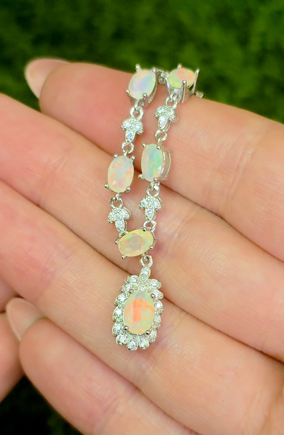 Faceted Opal Necklace