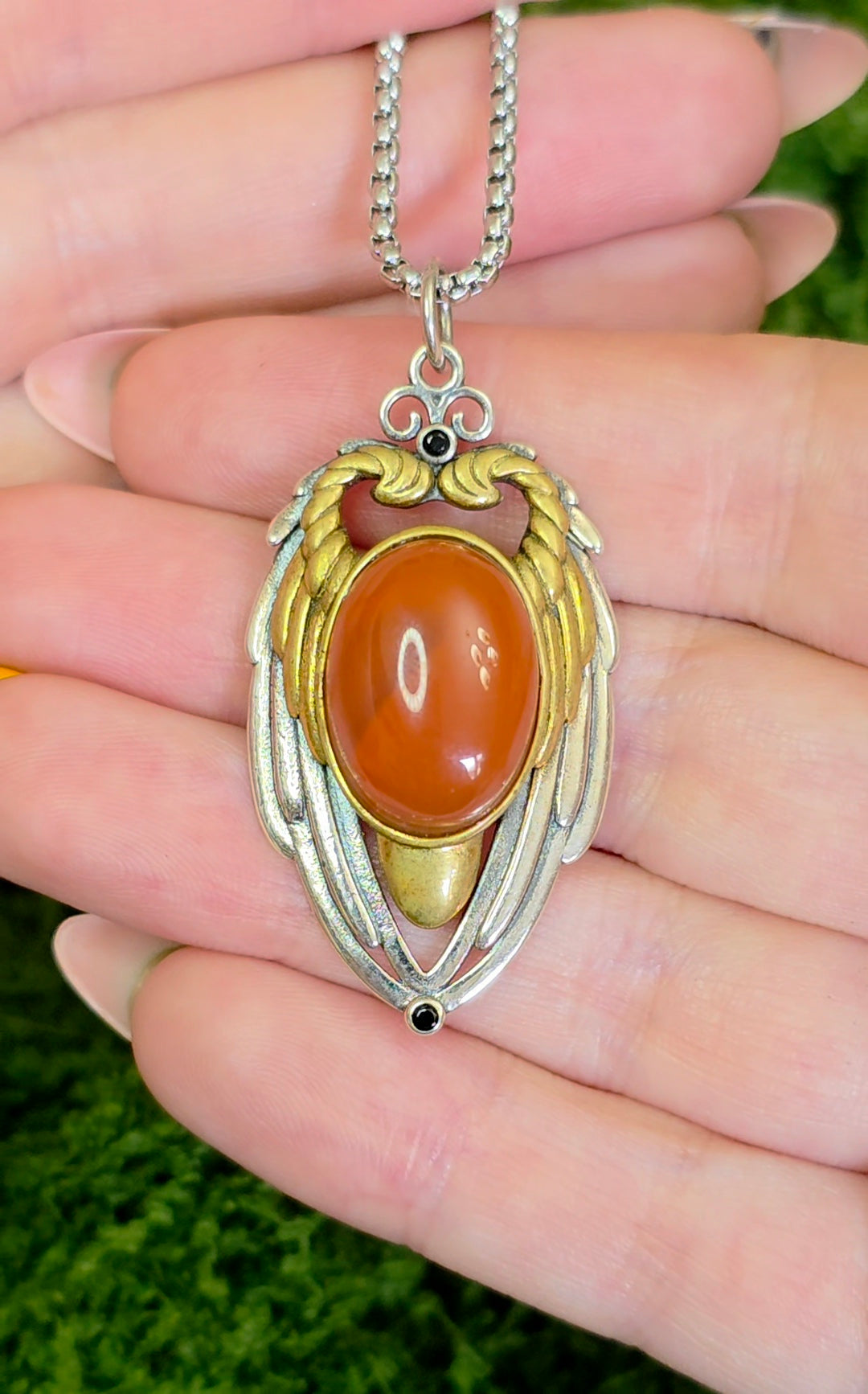 Carnelian Wings Pendant