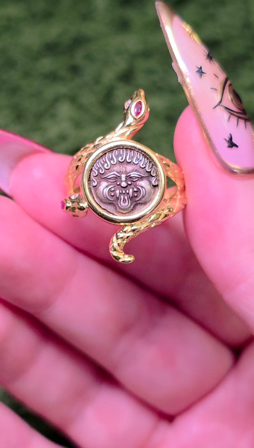 Ruby Gorgon Ring