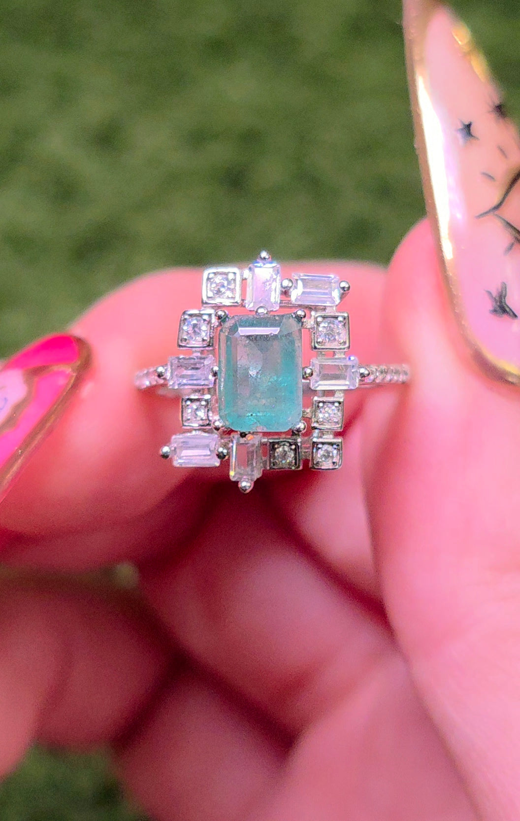 Emerald Frame Ring