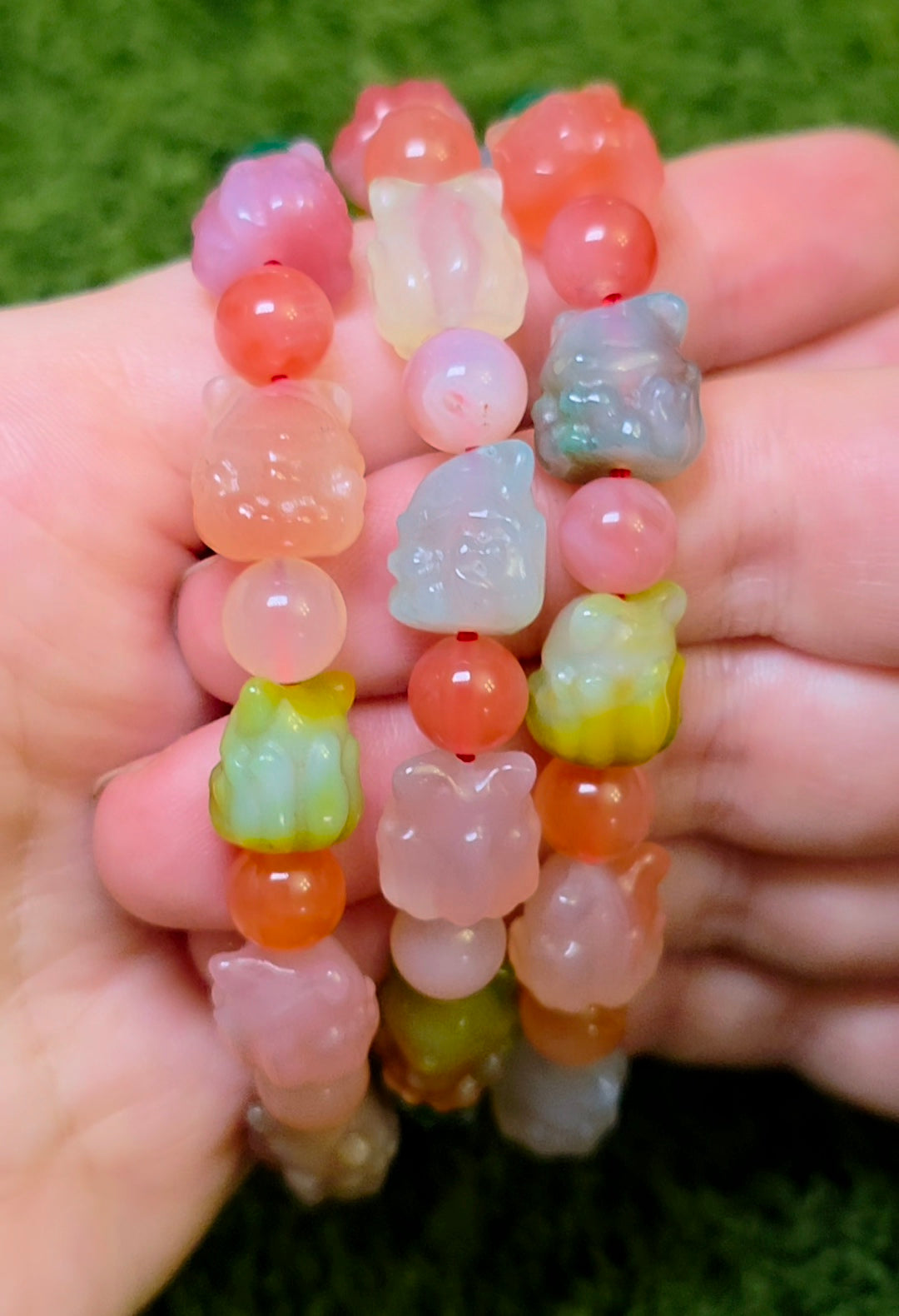 Natural Yanyuan Agate Fox Stretch Bracelet