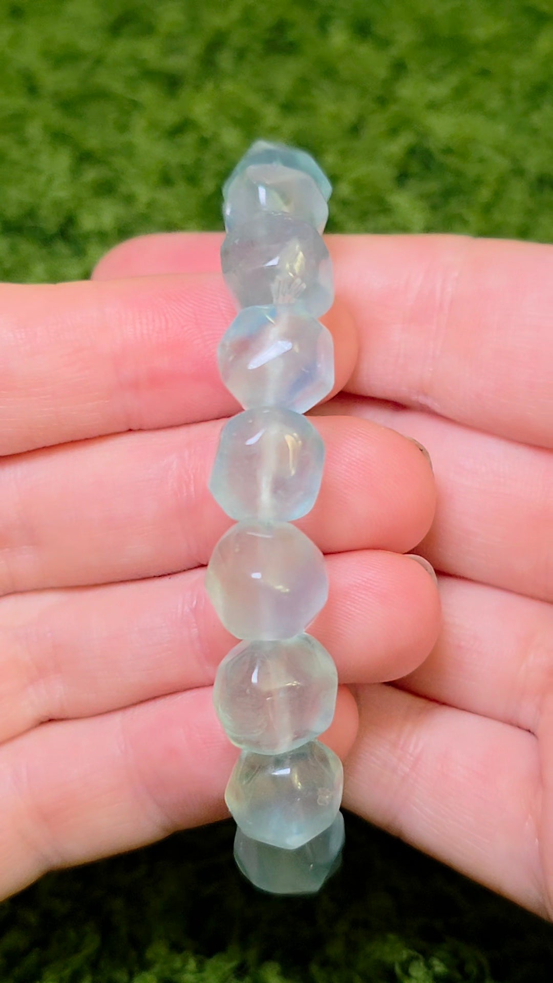 Blue Fluorite Stretch Freeform Bracelet 11mm