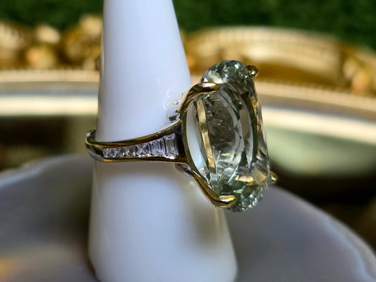 Green Quartz Statement Ring B