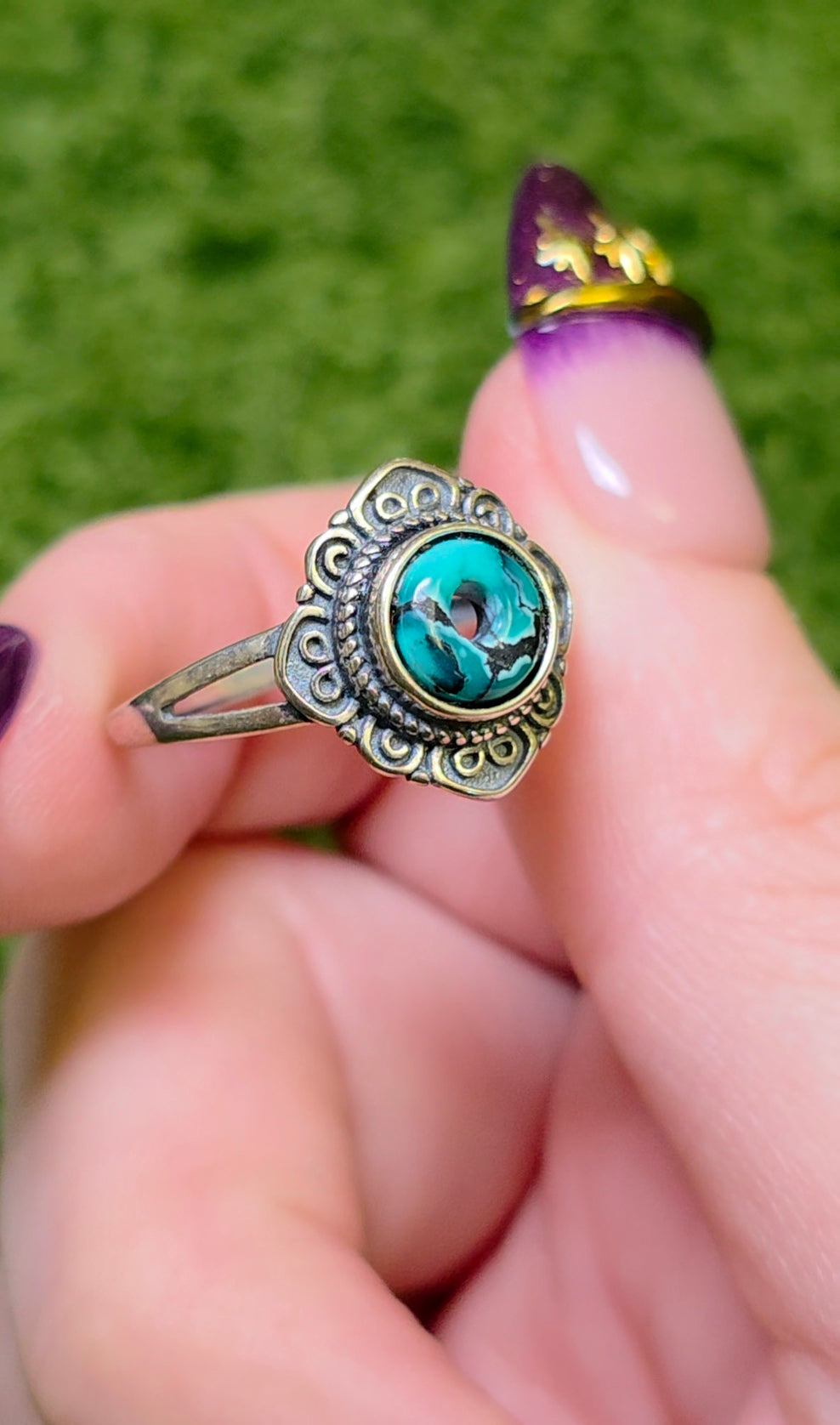 Turquoise Donut Ring