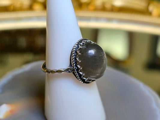 Black Moonstone Ring B