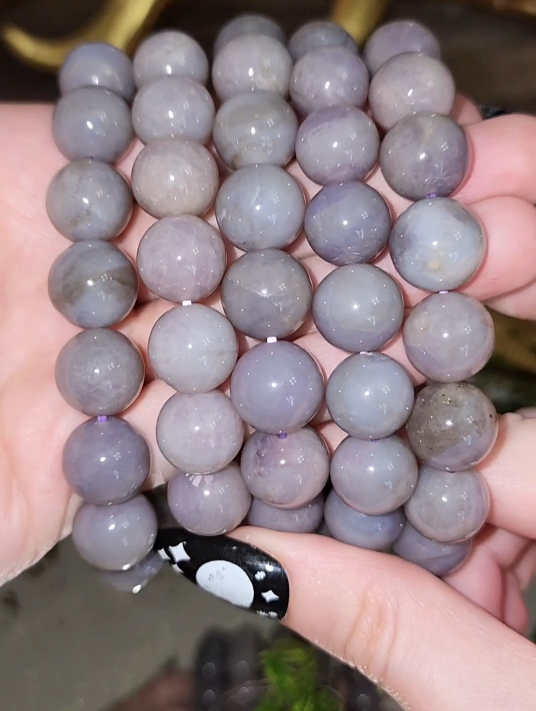 13mm Blue Rose Quartz Stretch Bracelet